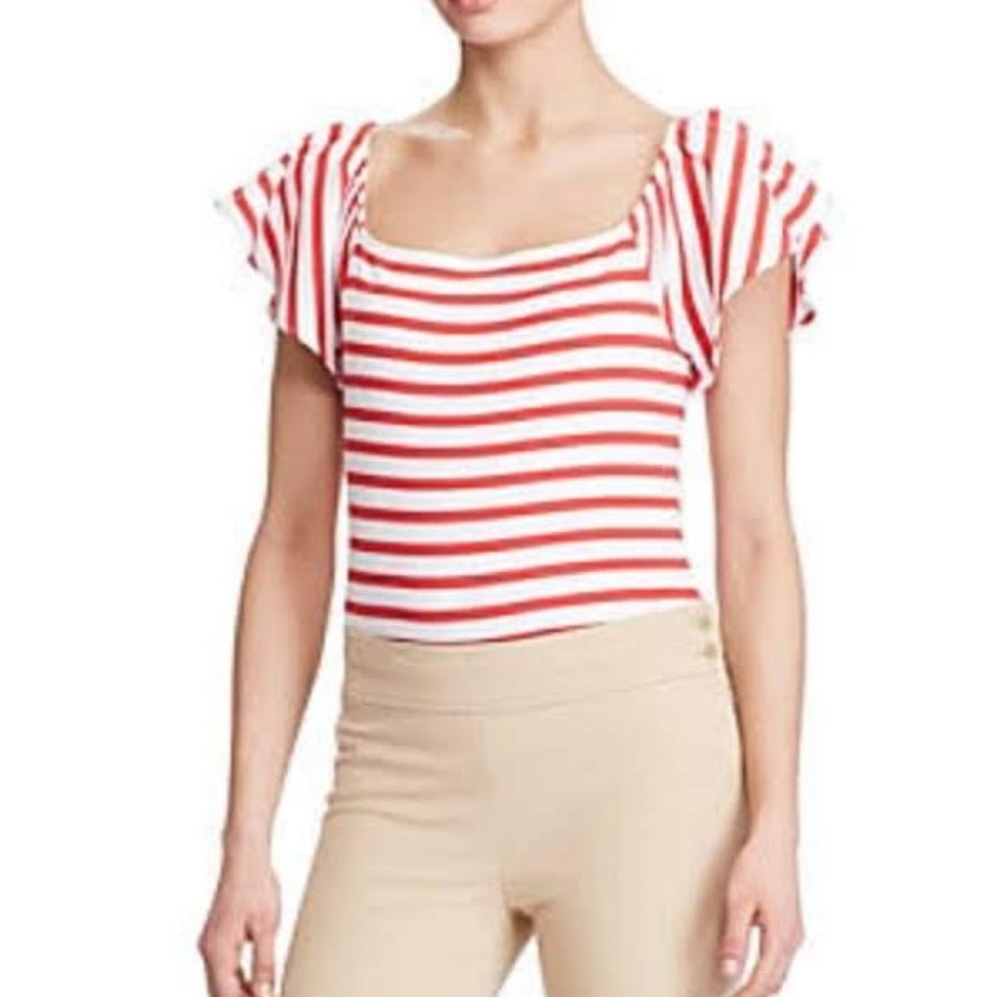 Ralph Lauren on/off shoulder top